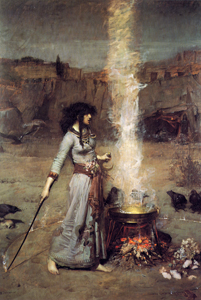 J.W.Waterhouse The Magic Circle 1886